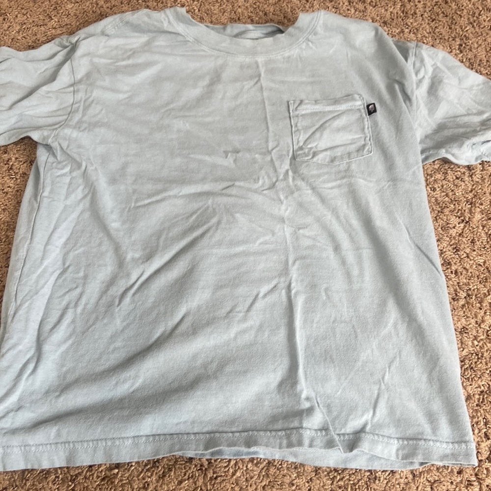 baby blue north face t-shirt